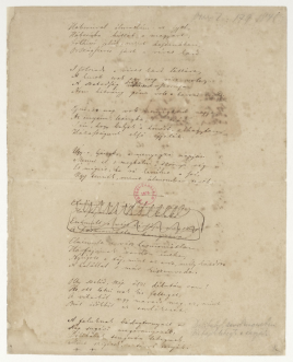 Háborúval álmodám az éjjel...; Elnémult a vész harmoniátlan...