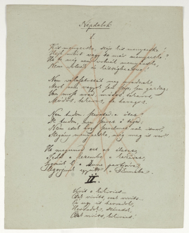 Népdalok - I. Kis menyecske, szép kis menyecske..., II. Virit a kikirics...