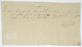 Petőfi Sándor nyugtatványa