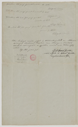 Petőfi Sándor Emich Gusztávval kötött szerződése