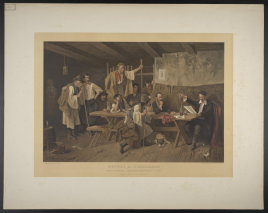 Petőfi a csárdában felolvassa "Talpra magyar"-ját