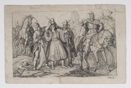 Petőfi Sándor: János vitéz illusztráció VII. ének: Jancsi katonának áll