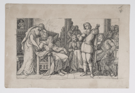 Petőfi Sándor: János vitéz illusztráció XIV. ének: János vitéz elmeséli életét a francia királynak